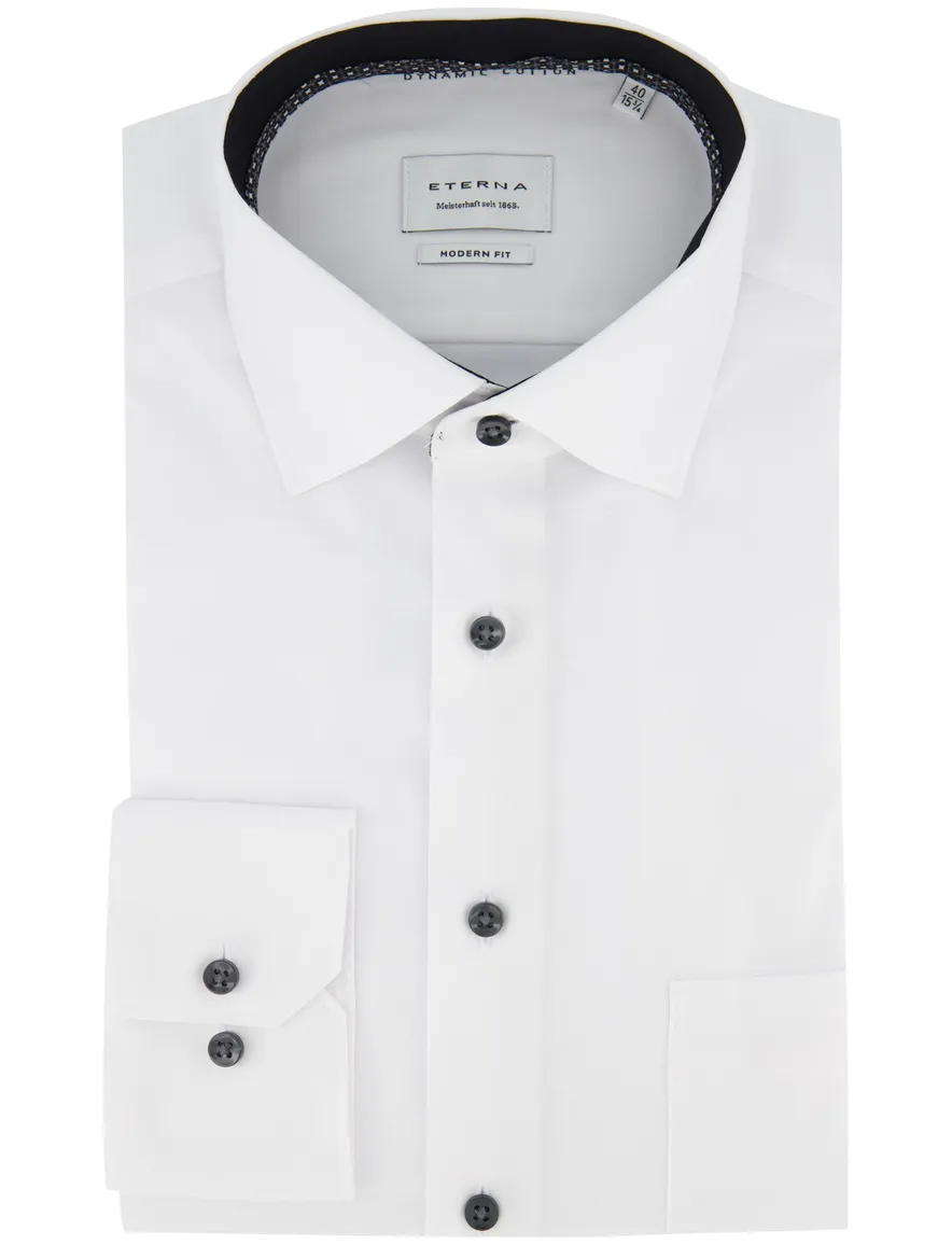 Eterna overhemd Modern Fit wit