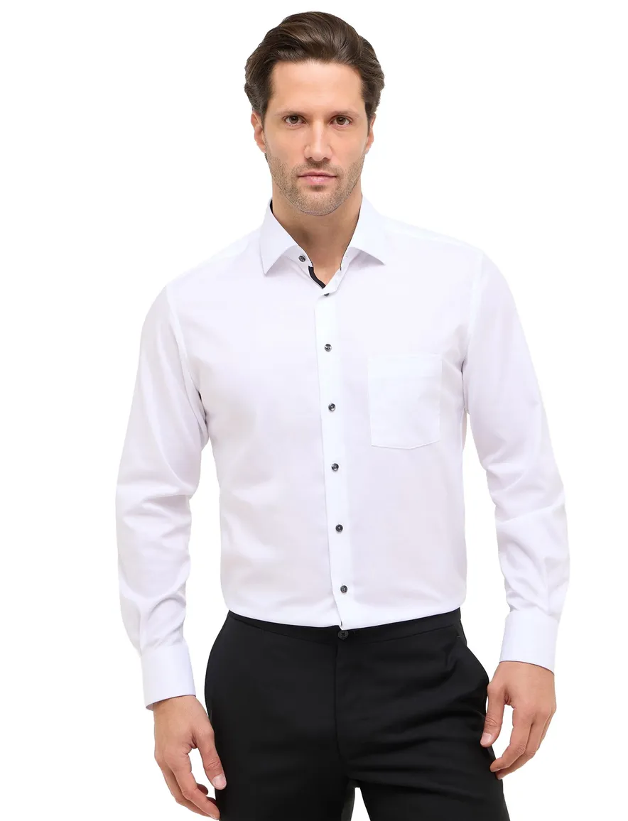 Eterna overhemd Modern Fit wit