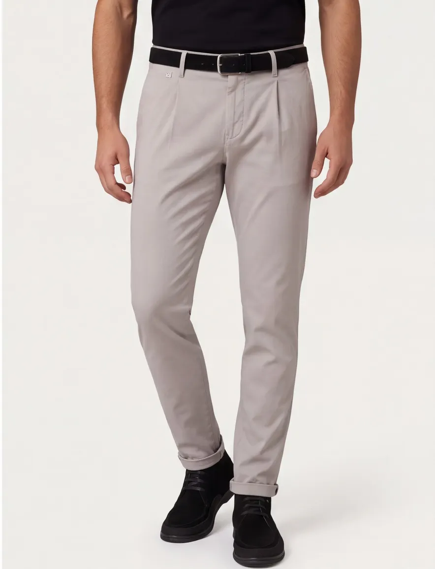 Tramarossa chino ecru flatfront