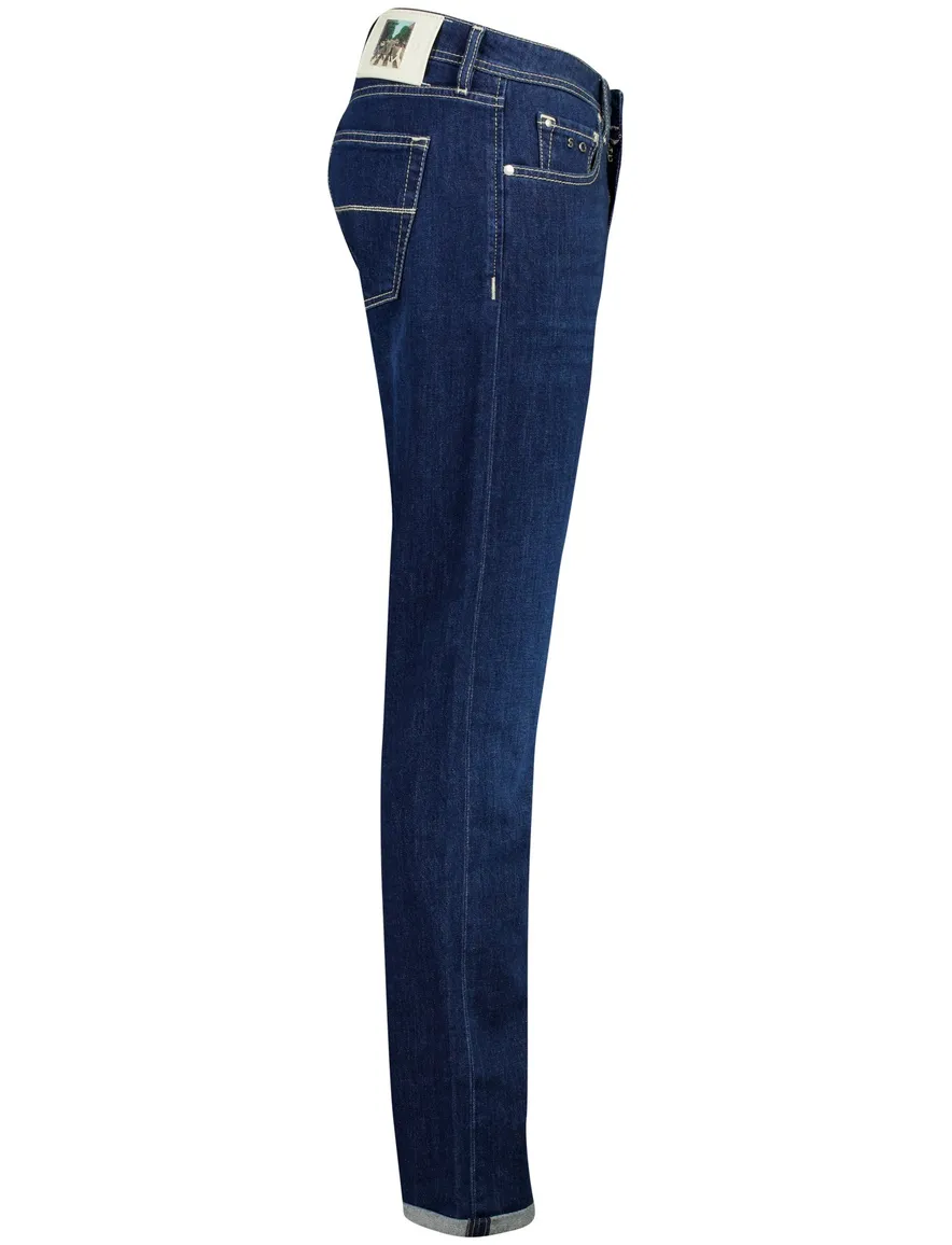 Normale fit Tramarossa Michelangelo jeans spijker donkerblauw