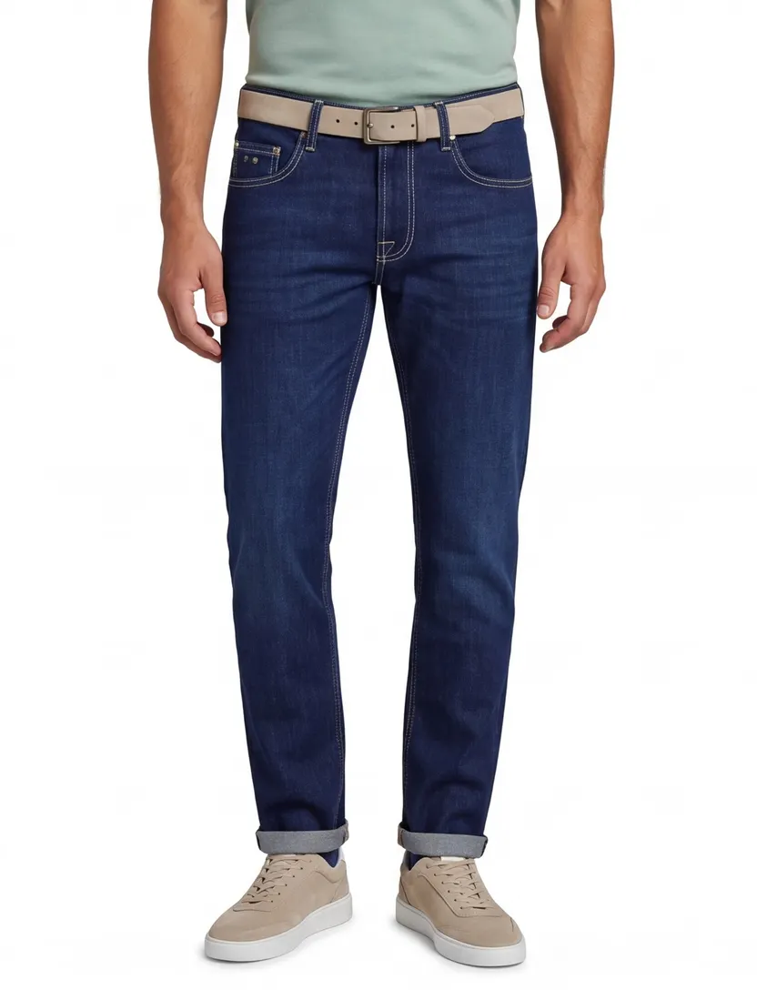 Jeans Tramarossa Michelangelo donkerblauw normale fit