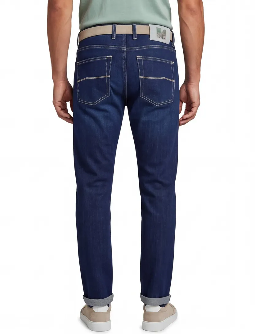 Jeans Tramarossa Michelangelo donkerblauw normale fit