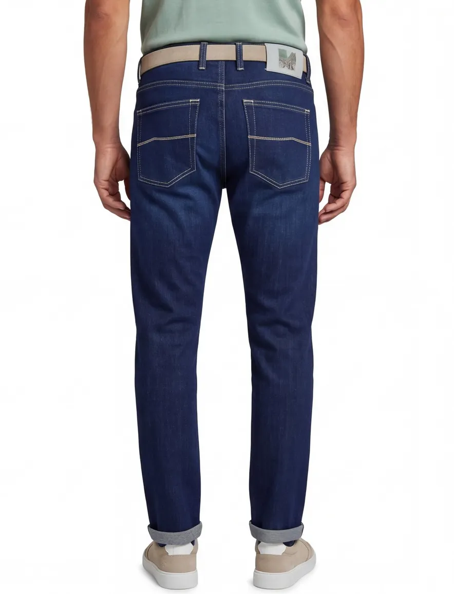 Normale fit Tramarossa Michelangelo jeans spijker donkerblauw