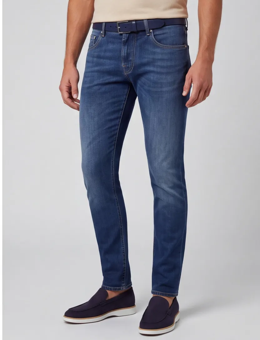 Blauw jeans 5-pocket Tramarossa