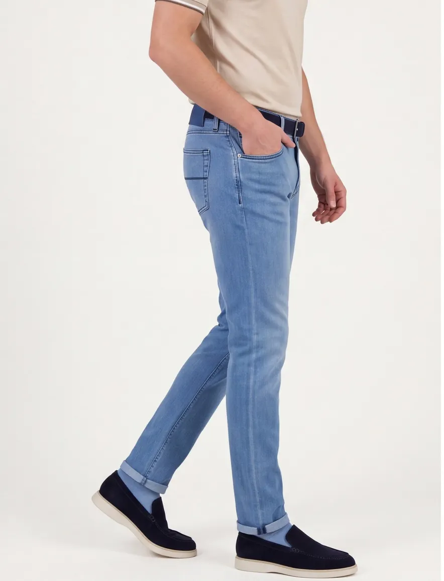 Tramarossa 5-pocket spijkerbroek blauw