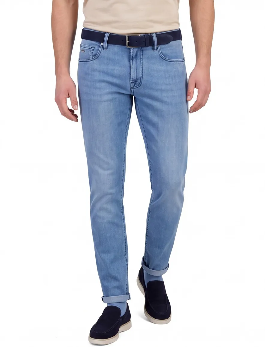 Tramarossa 5-pocket spijkerbroek blauw