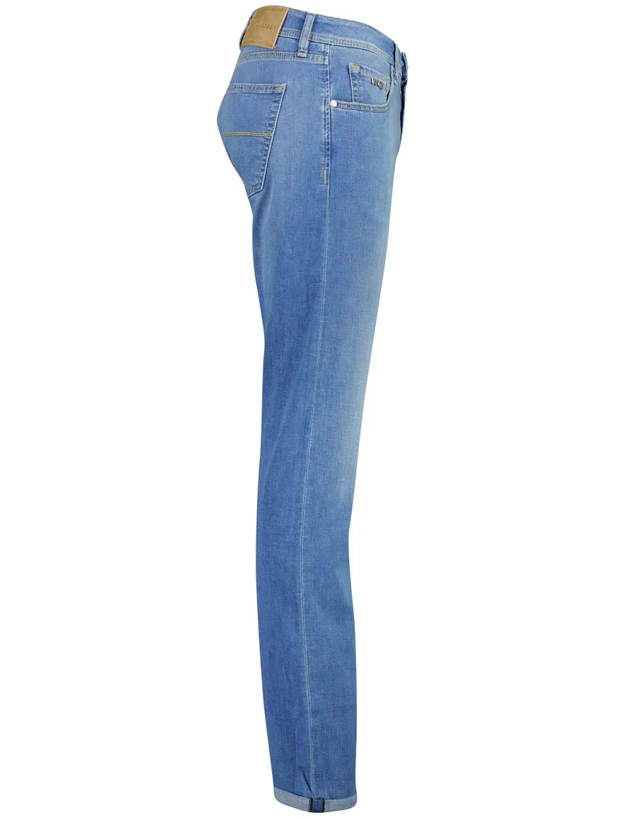 Blauwe broek Tramarossa Michelangelo 5-pocket normale fit spijker