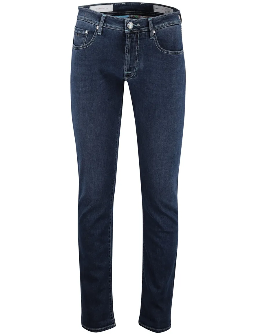 Tramarossa jeans donkerblauw katoen