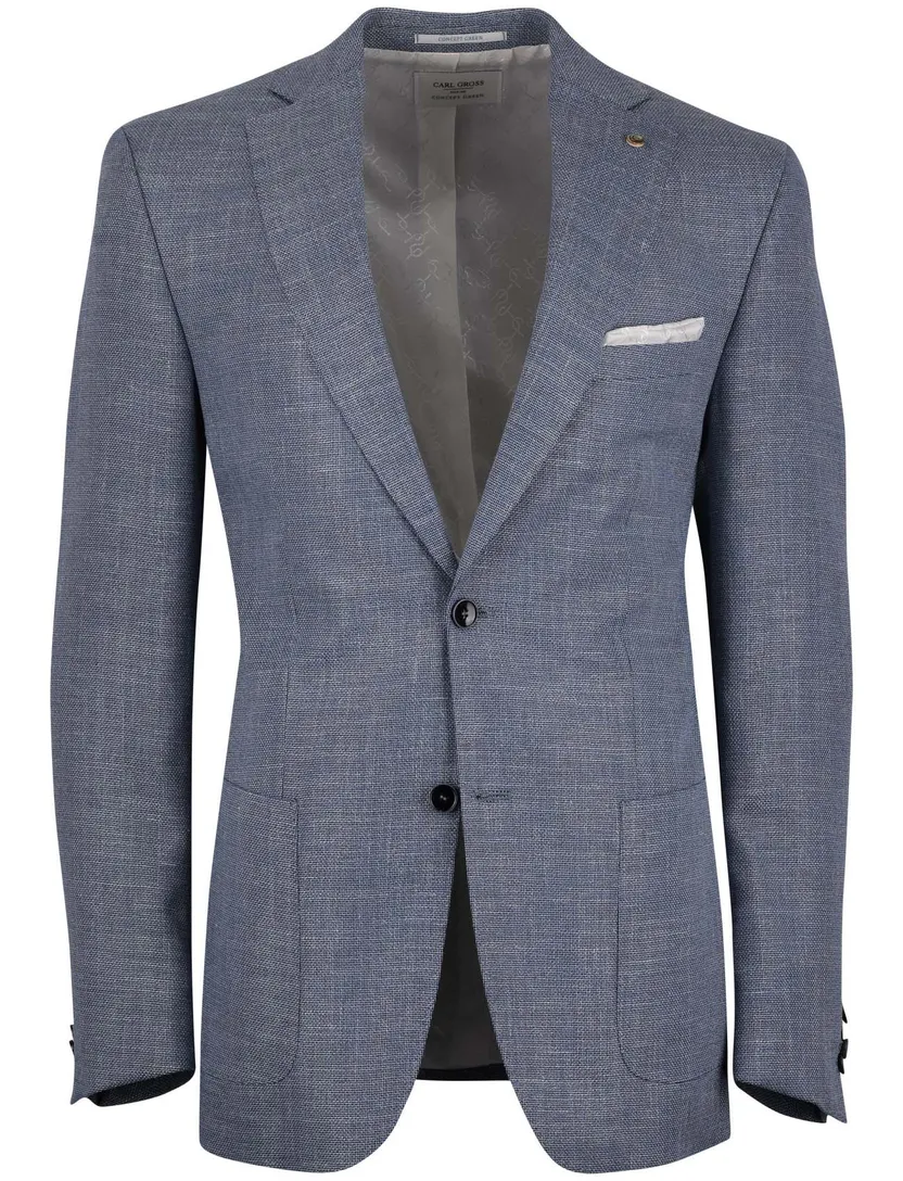 colbert Carl Gross blauw gemeleerd normale fit