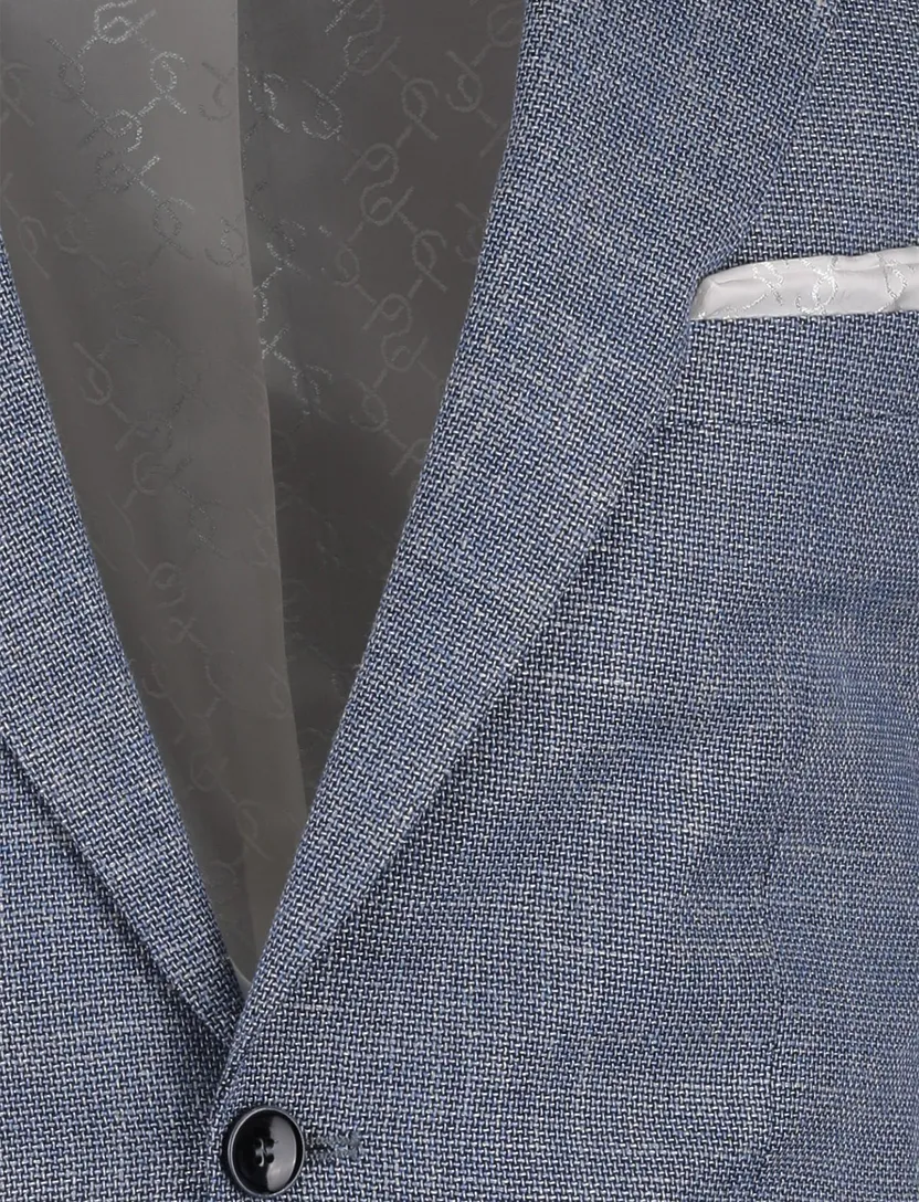 colbert Carl Gross blauw gemeleerd normale fit