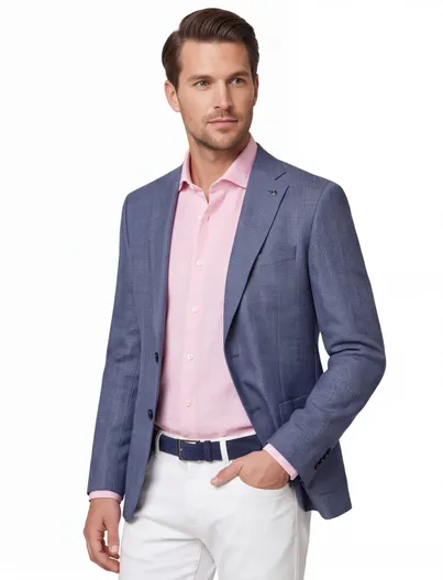 Carl Gross Carl Gross colbert gemeleerd blauw Carl Gross