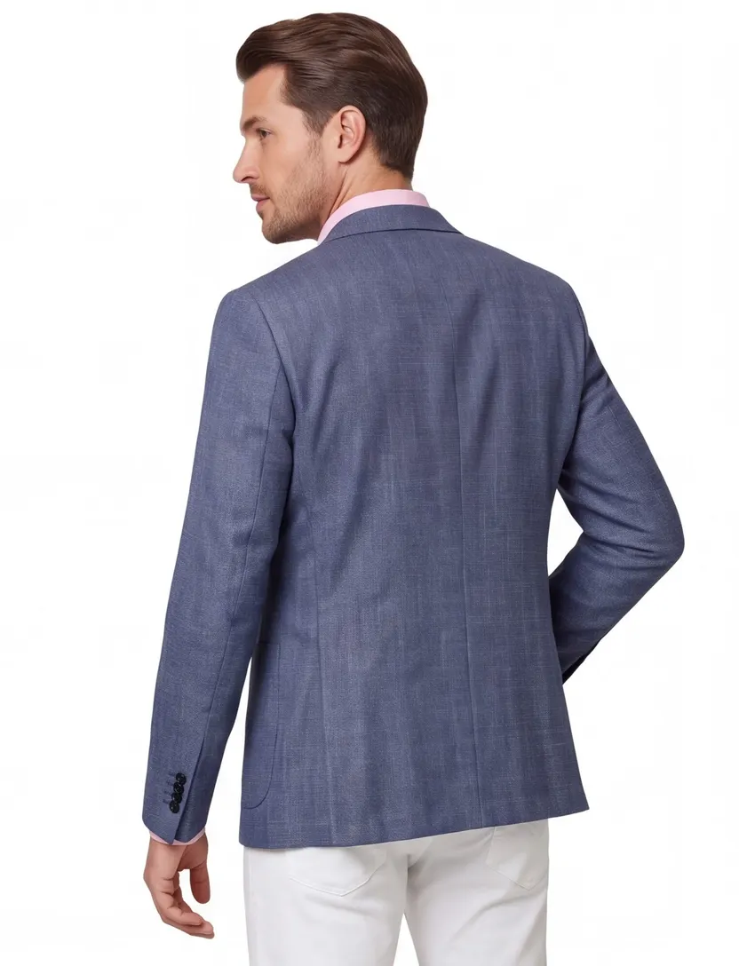 colbert Carl Gross blauw gemeleerd normale fit