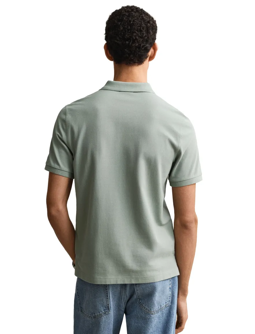 Gant polo groen 2 knopen