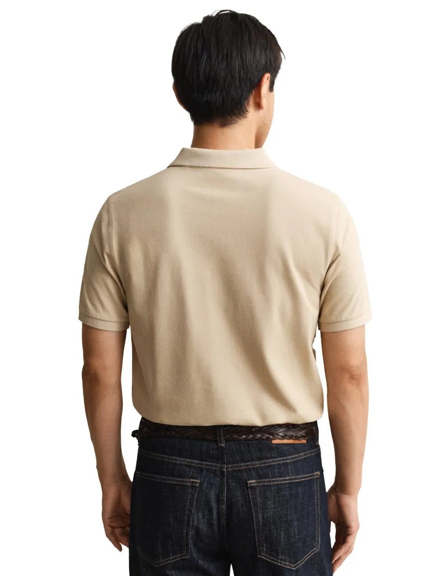 Gant polo beige 2-knoops