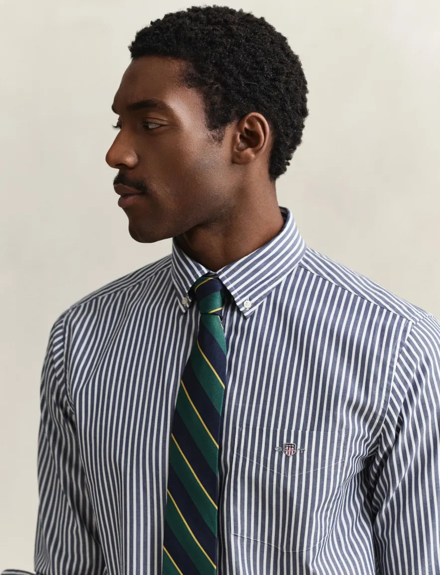 Gant overhemd blauw katoen