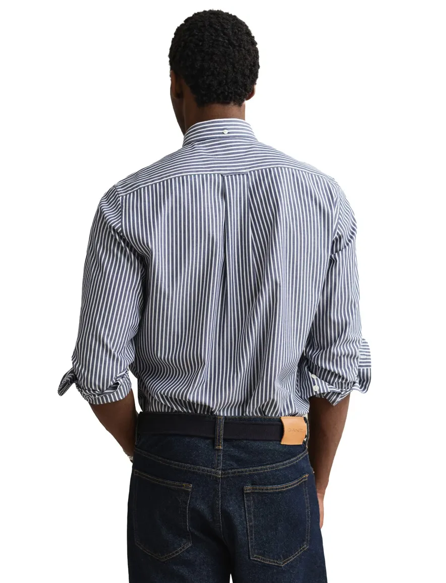 Gant overhemd blauw katoen