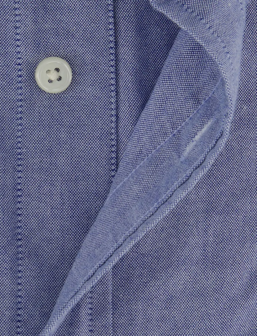 Gant overhemd regular fit blauw borstzak