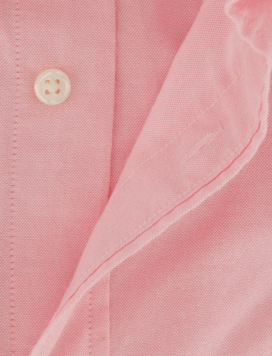 Gant regular fit overhemd korte mouw roze