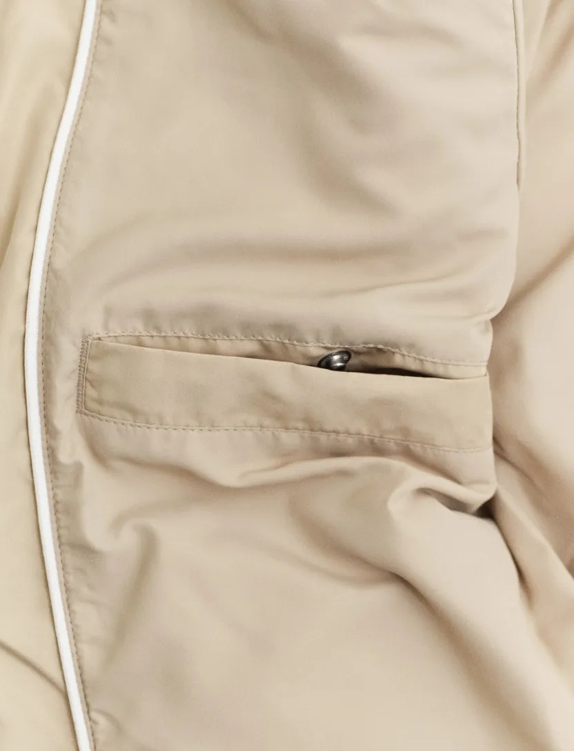 Gant tussenjas beige normale fit kort