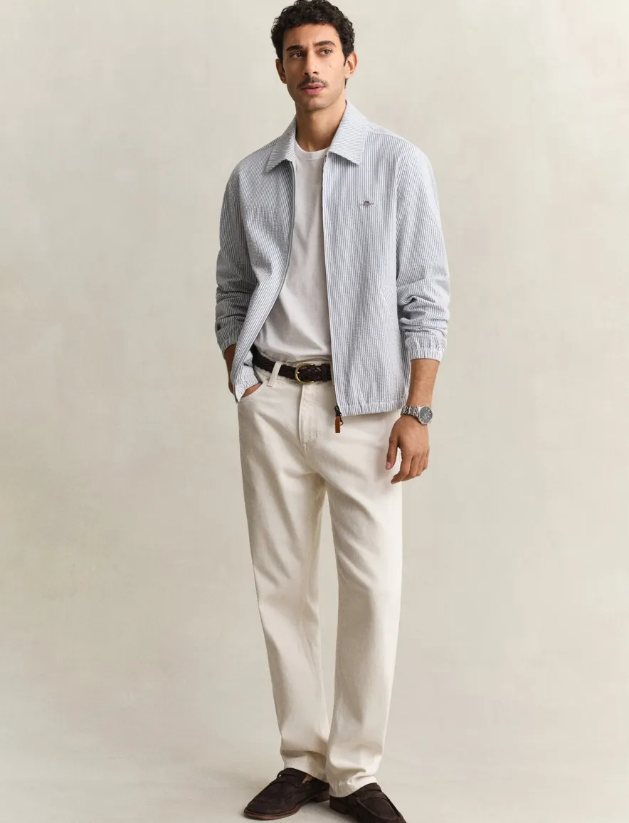 Gant jas blauw gestreept polyester