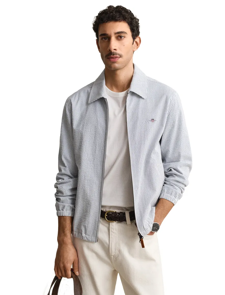 Gant jas blauw gestreept polyester