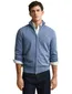 Gant vest blauw gemeleerd katoen