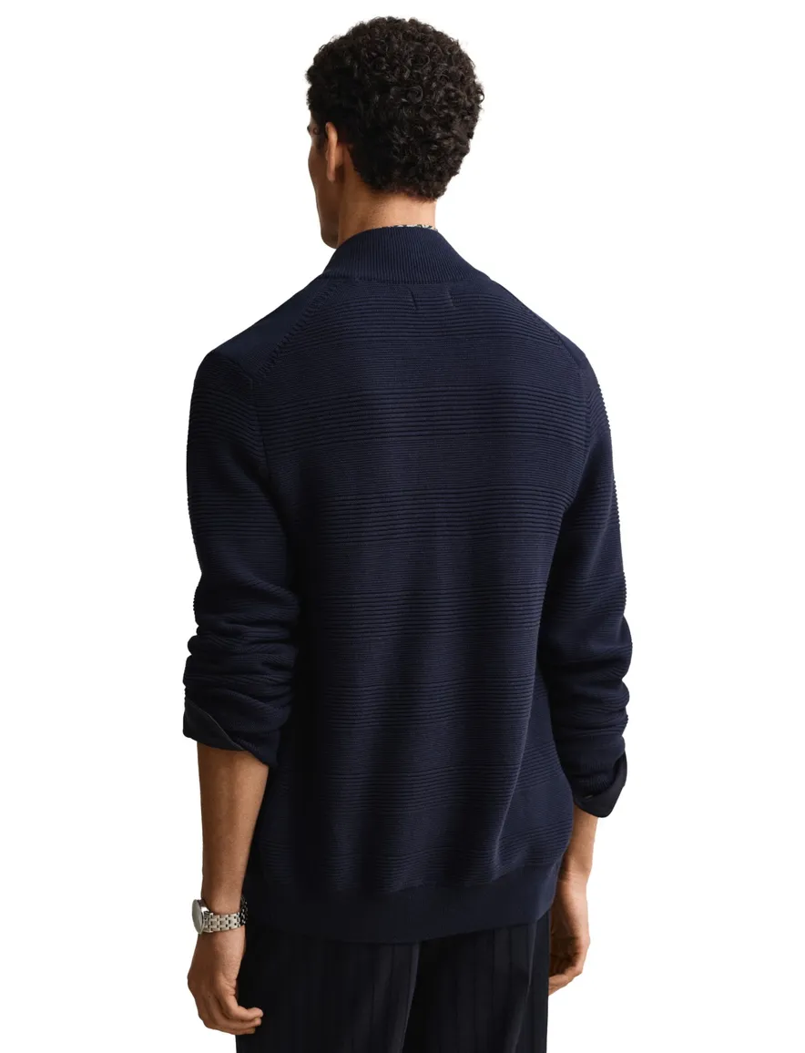 Gant vest donkerblauw katoen effen