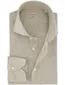 overhemd Xacus Tailor fit beige linnen normale fit