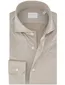 Xacus overhemd beige cutaway boord normale fit
