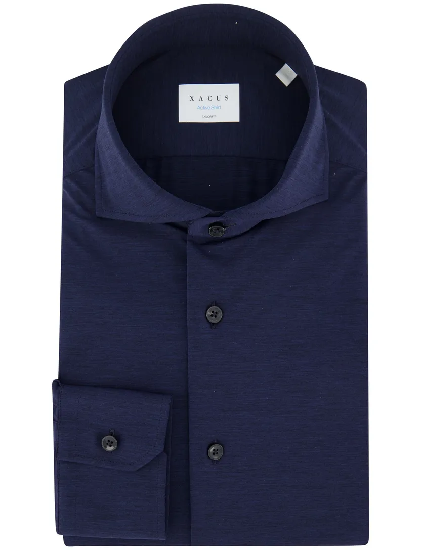 Xacus Active overhemd donkerblauw