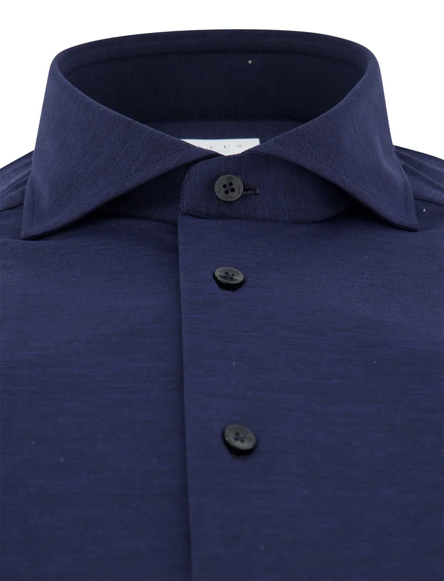 Xacus Active overhemd normale fit donkerblauw
