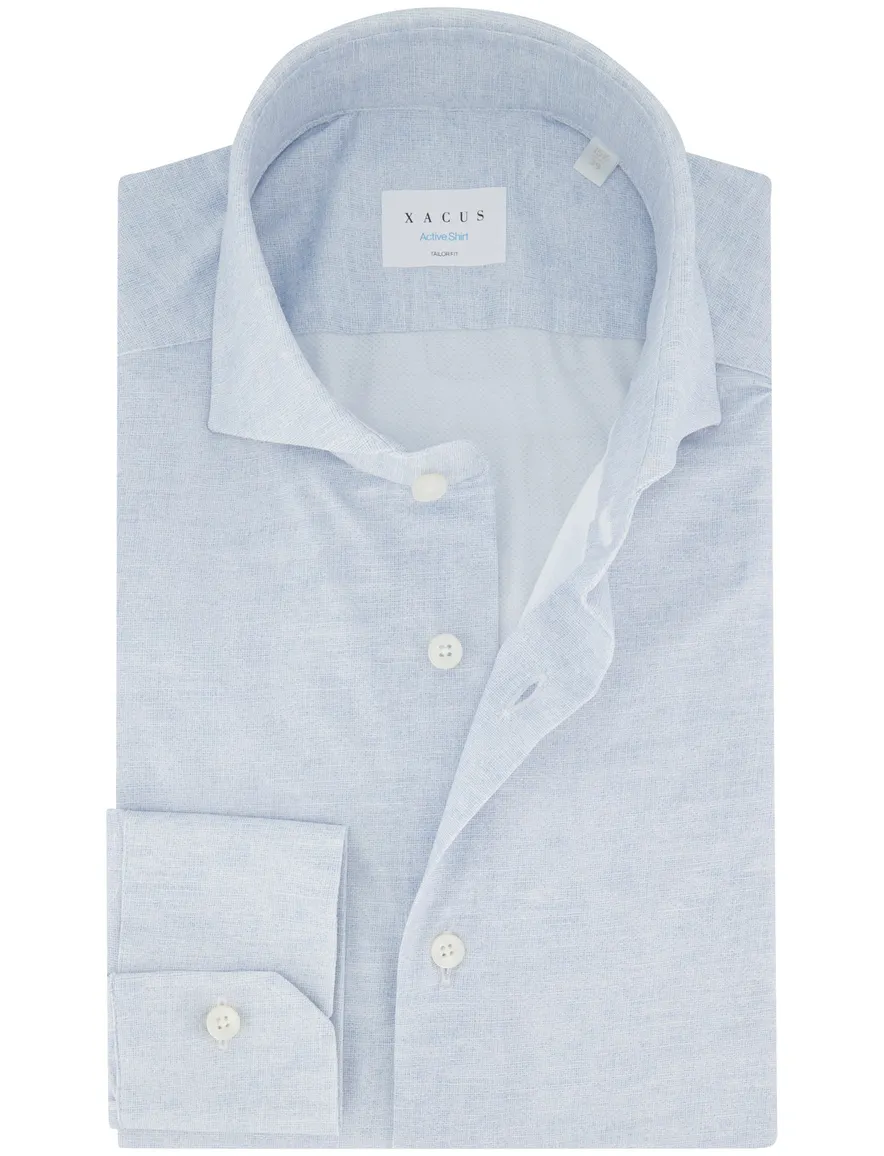 Xacus overhemd lichtblauw Active