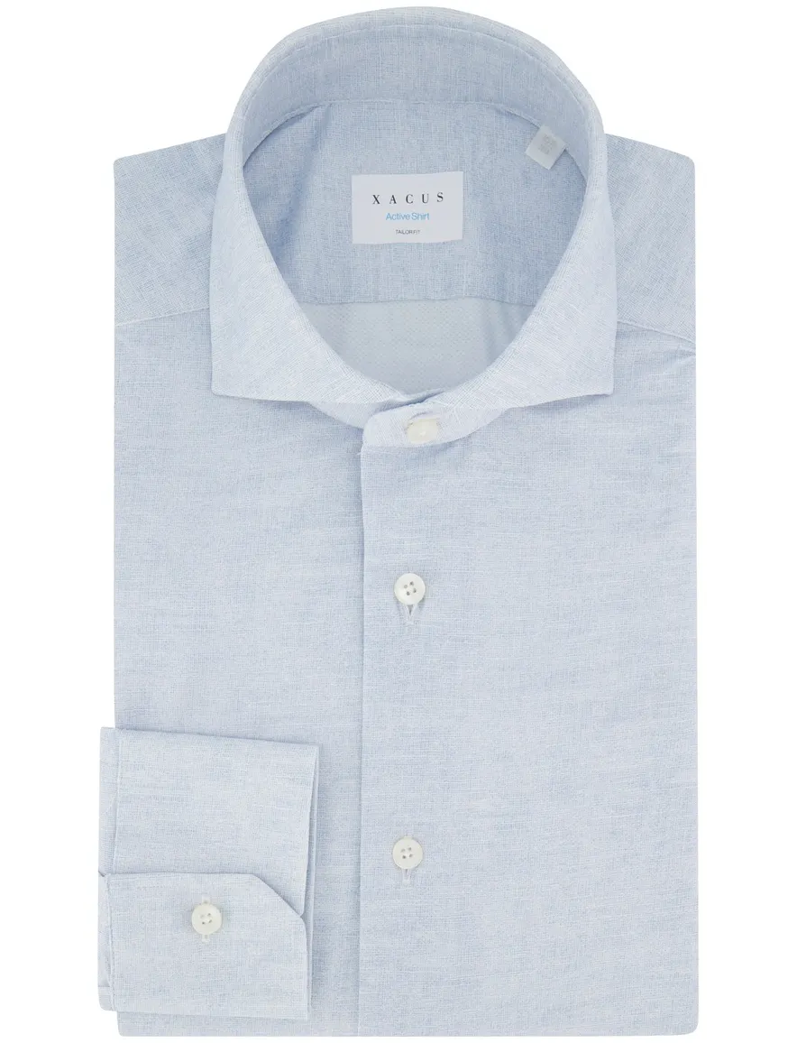 Xacus overhemd lichtblauw Active
