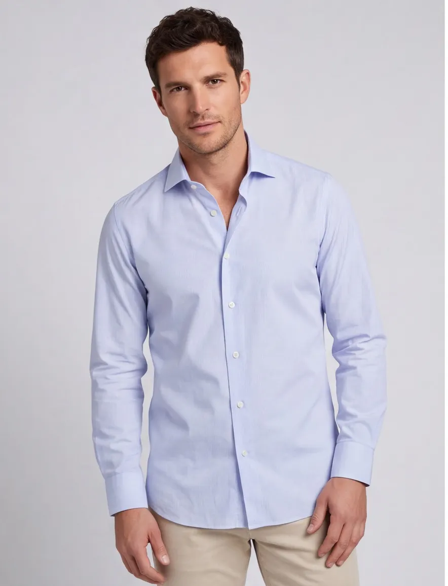 Xacus overhemd lichtblauw Tailor Fit