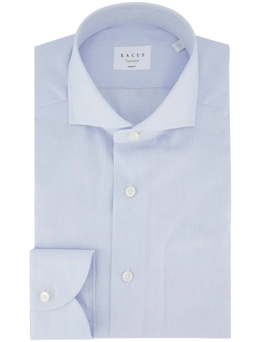 Xacus overhemd lichtblauw Tailor Fit