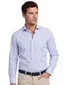 Overhemd Xacus Tailor Fit lichtblauwe streep