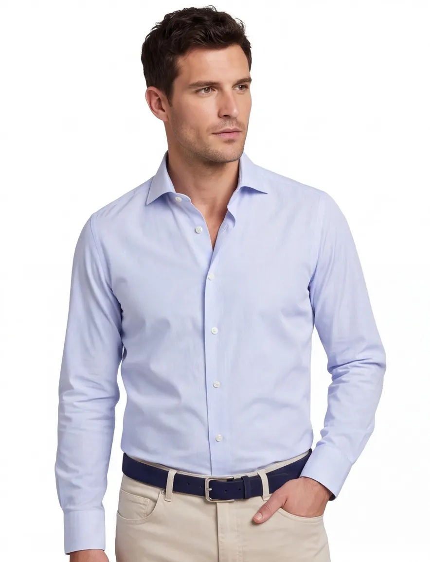 Xacus overhemd lichtblauw Tailor Fit
