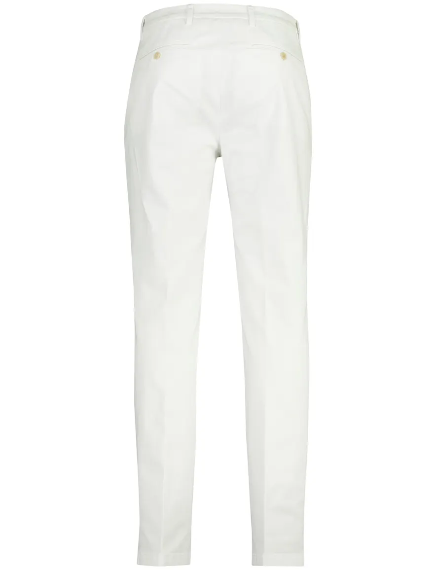 Witte Barmas Roger flatfront broek (31 tekens)