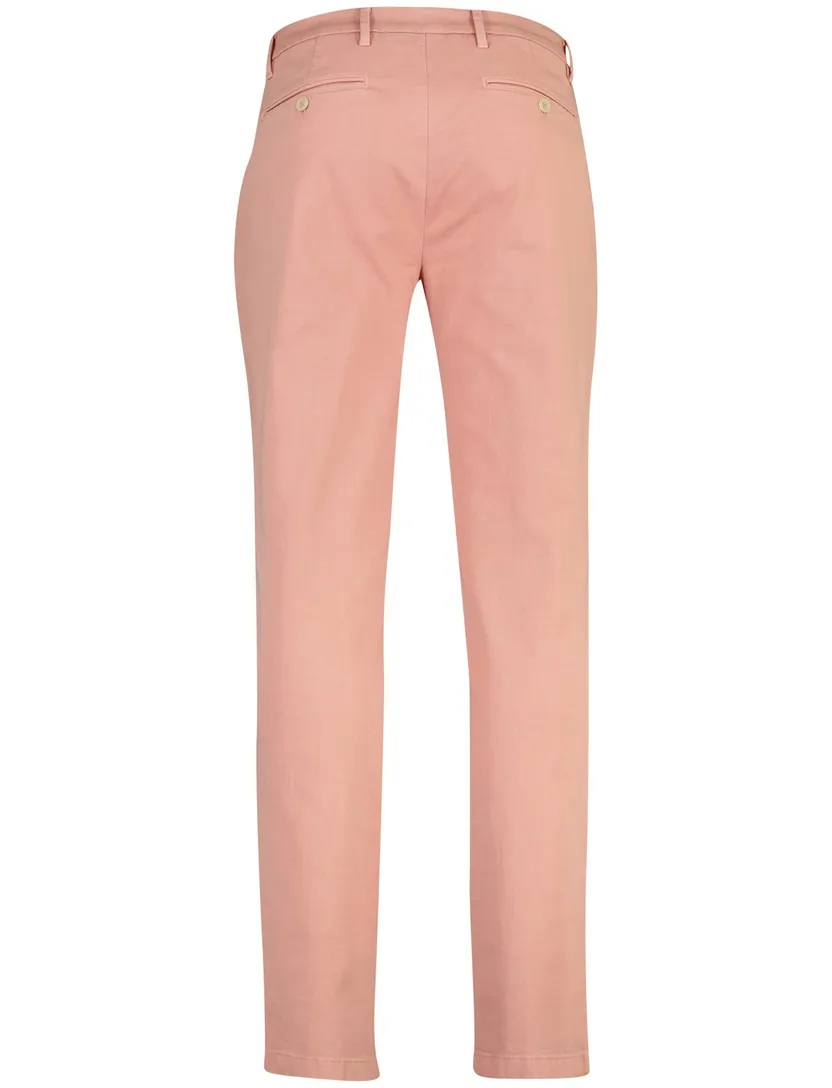 Pantalon Barmas Roger roze normale fit flatfront