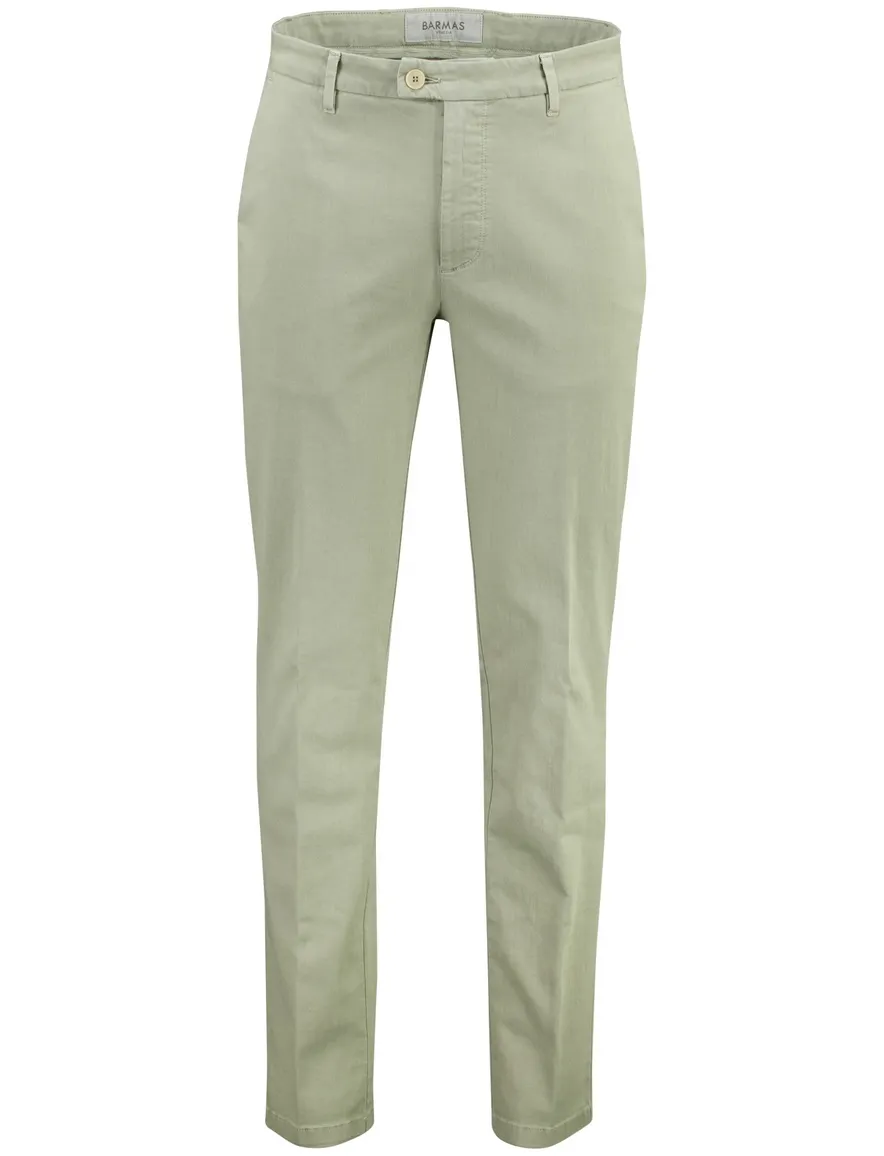 Groene Barmas Roger flatfront broek