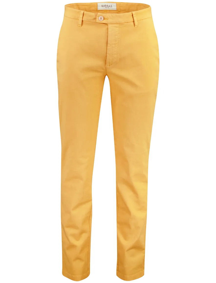 Barmas pantalon geel normale fit