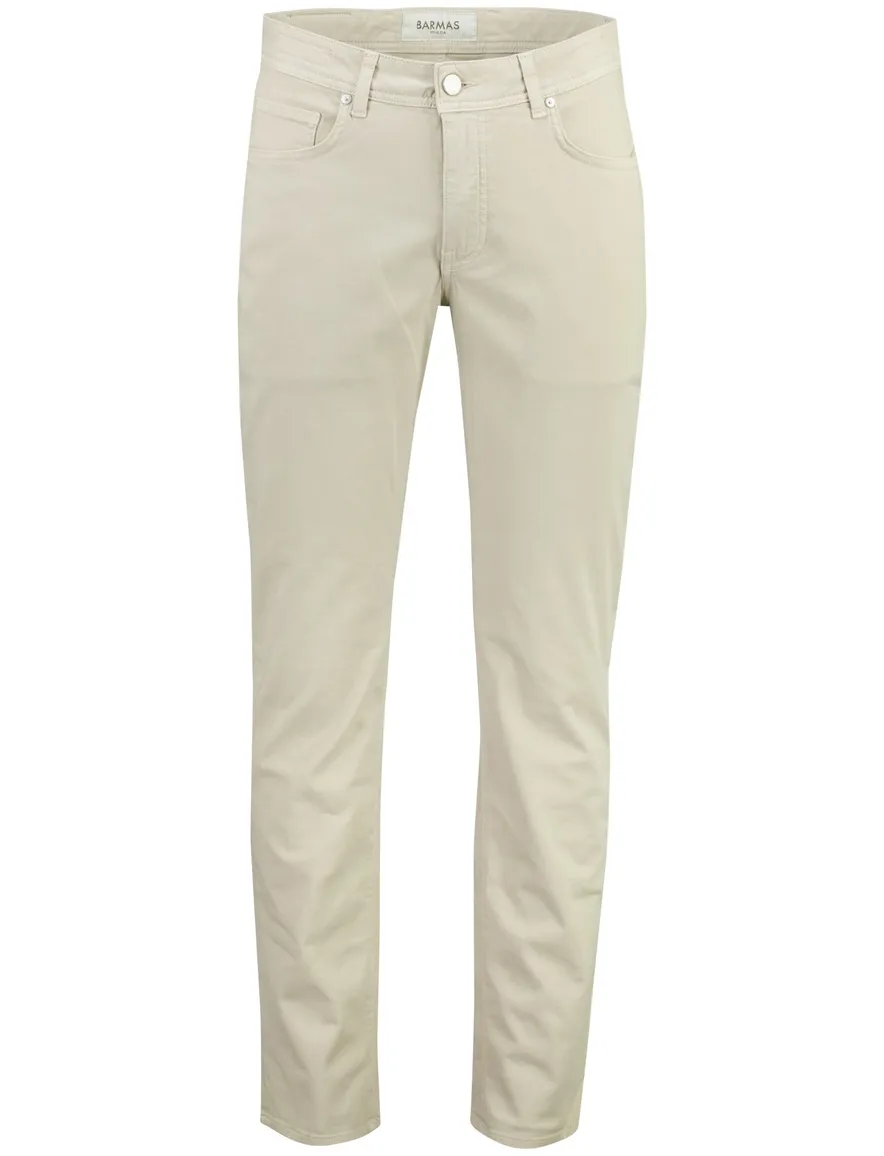 Zandkleurige Barmas Dean 5-pocket broek