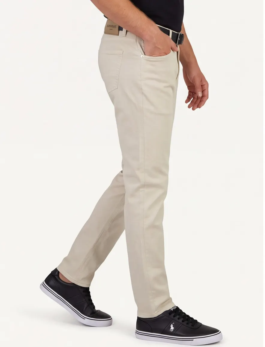 Barmas Dean broek zand 5-pocket