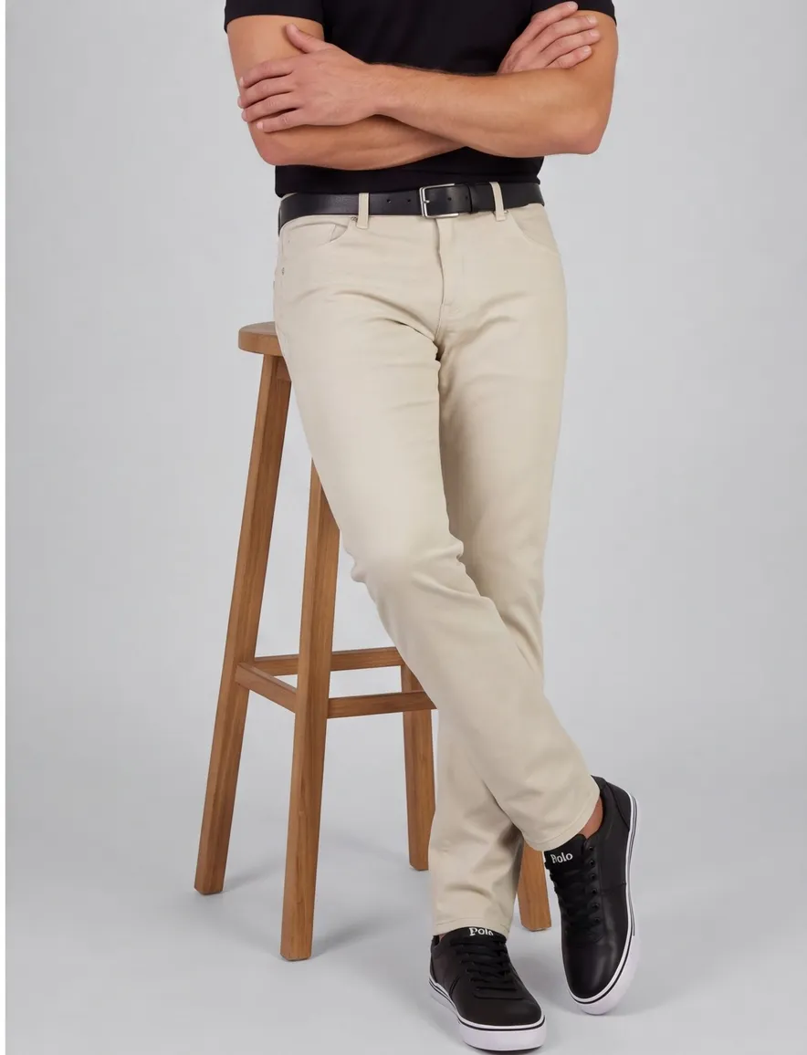 Barmas Dean broek zand 5-pocket