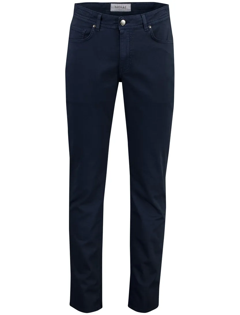 Broek Barmas Dean donkerblauw 5-pocket