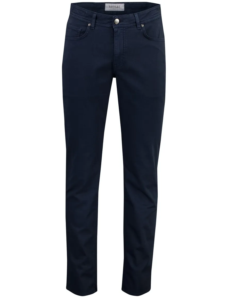 Donkerblauwe Barmas Dean 5-pocket broek