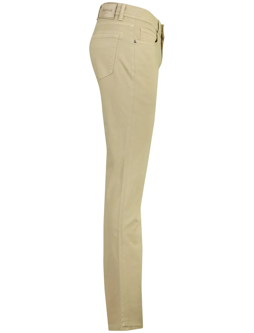 Beige Barmas Dean 5-pocket broek