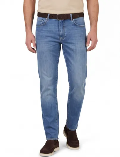 Barmas Barmas Dean jeans blauw katoen zonder omslag