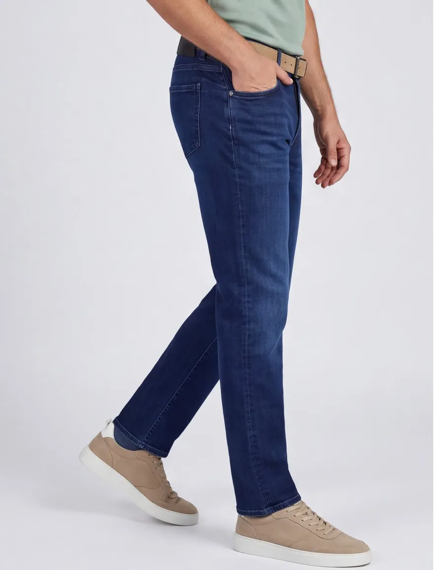 Barmas 5 pocket jeans donkerblauw