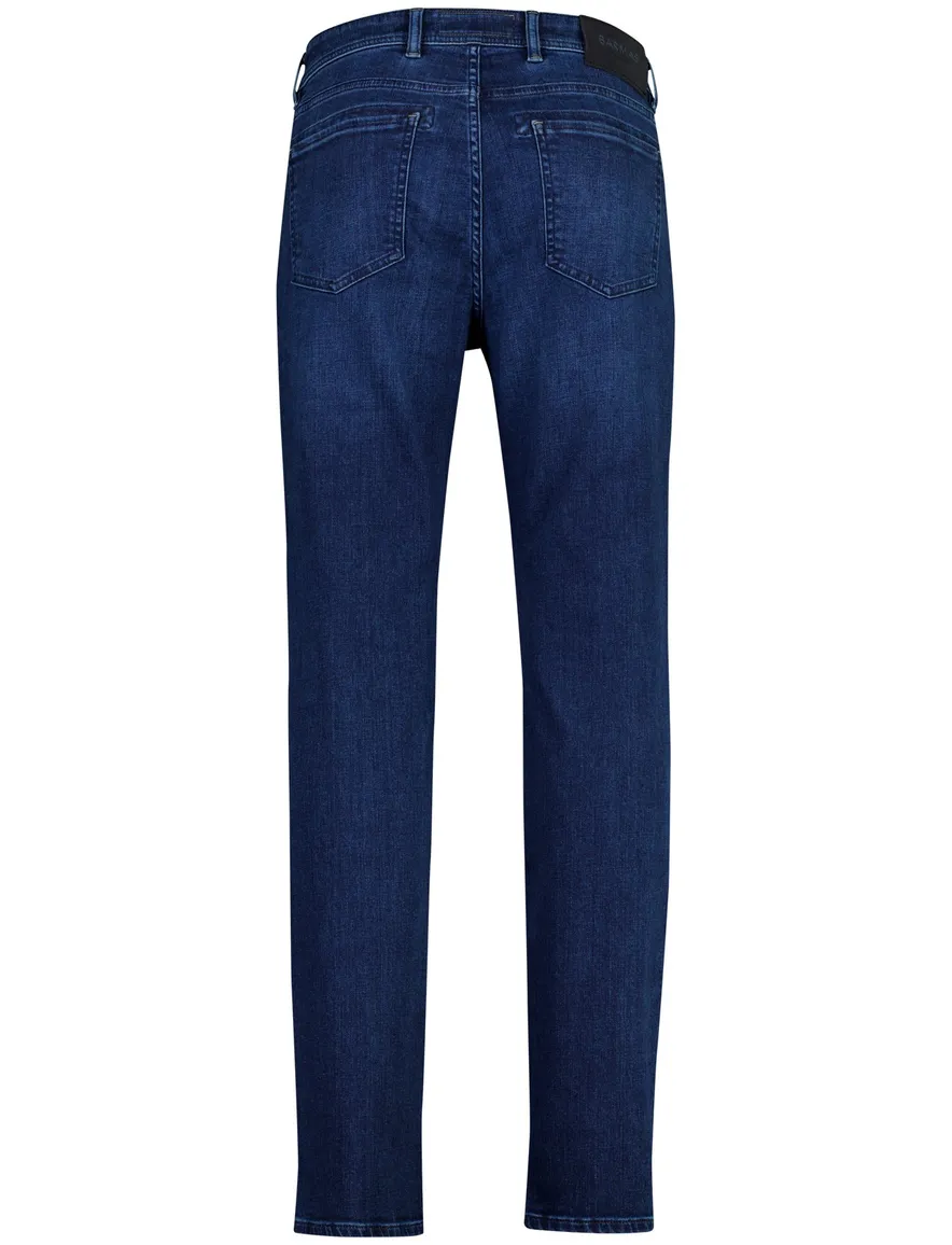 Barmas Dean 5 pocket jeans donkerblauw zonder omslag